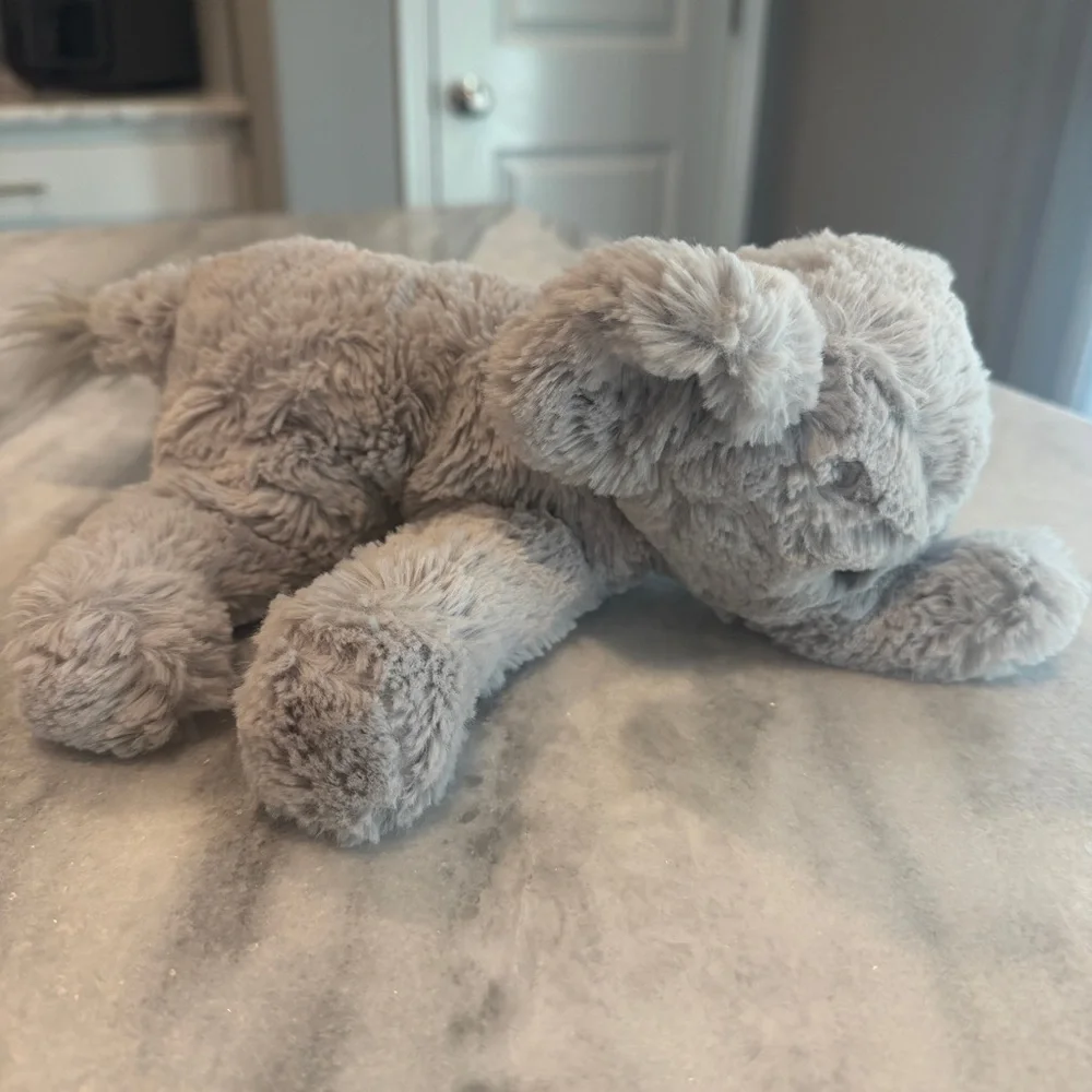 Gund Cozy Elephant 4059967 Plush in Soft Gray Floppy Weighted‎ Feet Cute Fuzzy